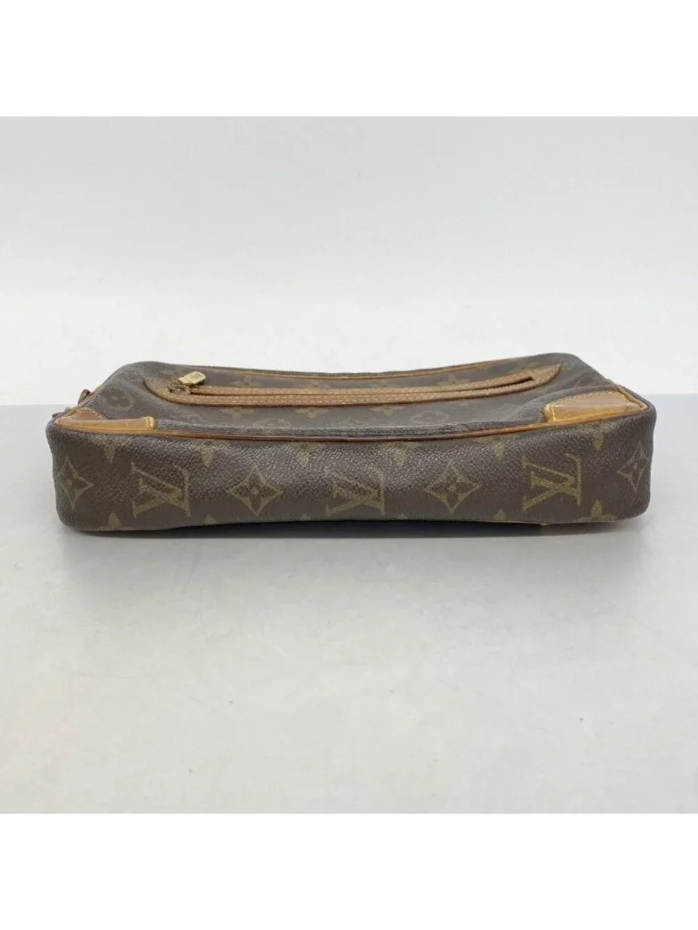 Louis Vuitton Clutch Monogram Marly Dragonne GM Brown